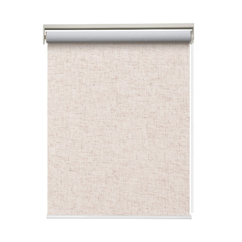 sunfree全遮光卷帘窗帘仿亚麻遮阳帘 升降隔热办公室客厅卧室阳台