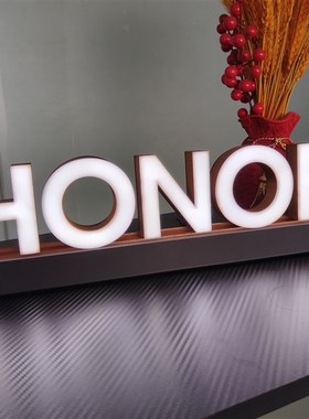 J515亚克力正面发光字招牌广告牌Logo定做免安装插电即亮