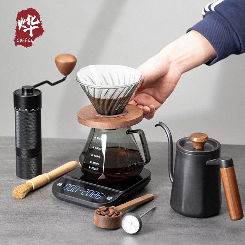 手冲咖啡壶套装手冲壶磨豆机咖啡器具手冲咖啡礼物礼盒手摇研磨机
