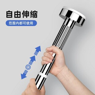 厨房窗台置物架窗户收纳挂杆横杆免打孔伸缩杆窗口窗边置物杆挂架