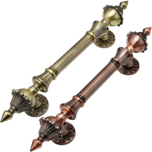 佐耐大门大拉手豪华别墅新中式仿古加厚玻璃门木门古铜长把手