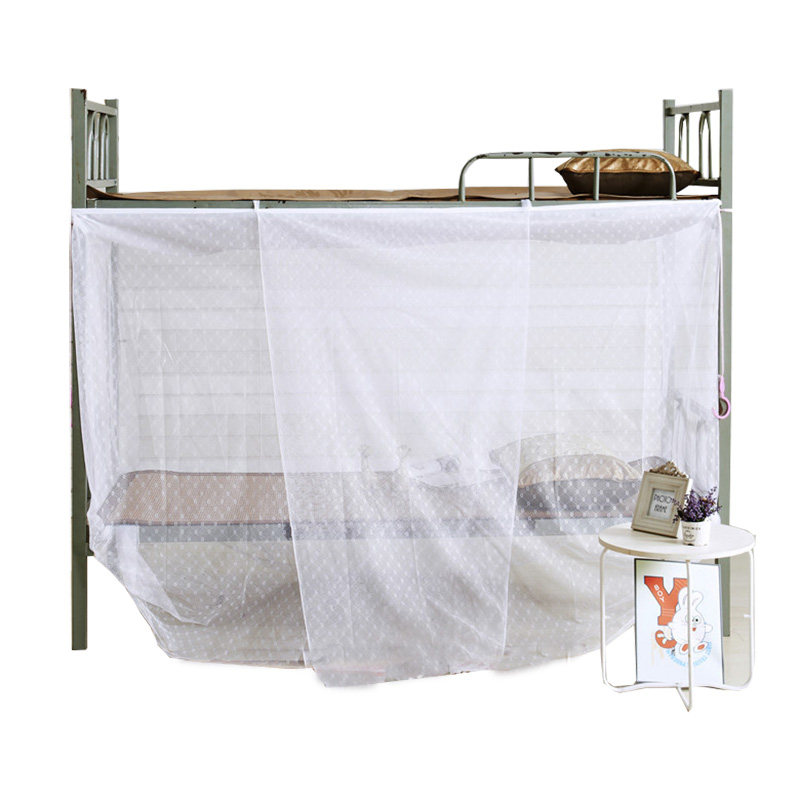 蚊帐老式款系绳学生下铺单人加密高中宿舍上下床90x190寝室铁架床