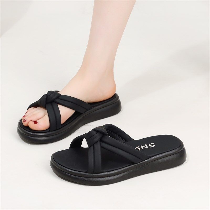 踩屎感平底拖鞋女夏季外穿仙女拖沙滩凉鞋女家穿新款大码43小码34,女鞋,一字拖,淘宝优惠券,粉丝福利购,淘宝优惠卷