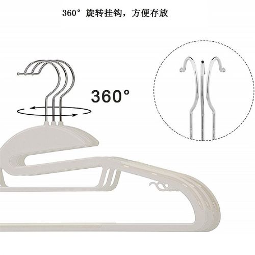 防滑无痕植绒衣架家用多功能成人衣服架子室内收纳服装晾挂衣架子