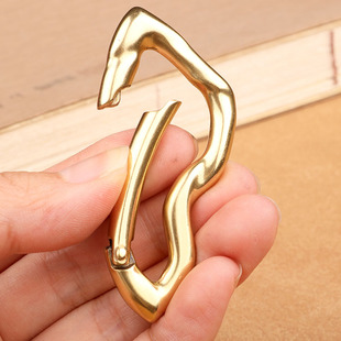 纯黄铜创意钥匙环实心手工汽车腰挂钥匙圈铜环汽车锁匙扣钥匙扣