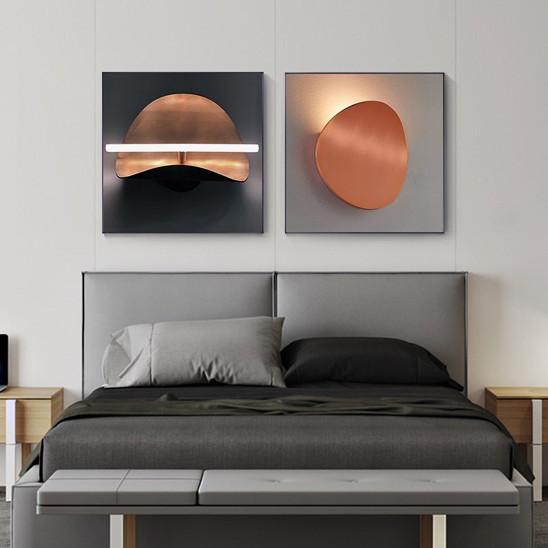 现代简约轻奢客厅装饰画创意个性立体感沙发背景墙挂画卧室床头画图片