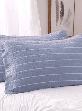 枕套一对装单个单100全棉大号50cmx80cm纯棉加厚透气高端男枕头套