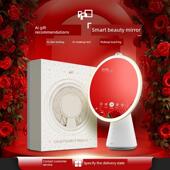 智能化妆镜斯堪 纳维亚无障碍豪华Led桌面桌面高端美容镜专业填