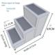 欧来不锈钢脚凳家用床爬小台阶台阶梯子二 二 三步梯子台阶