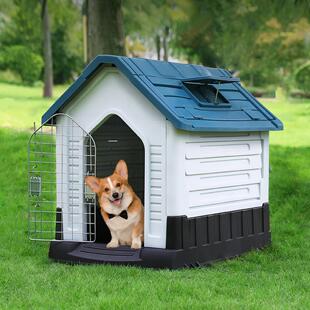 农村狗窝室外防雨防晒四季通用狗房子小中大型犬冬季保暖户外狗屋
