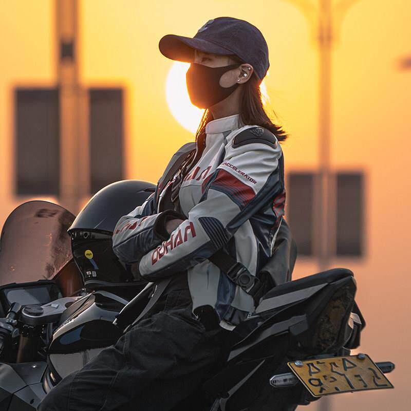杜汉摩托车机车服皮衣套装防摔骑行服防寒保暖男女装备赛车服四季
