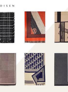 样板房围巾摆件装饰围巾衣帽间卧室挂衣架意式轻奢围巾软装陈列品