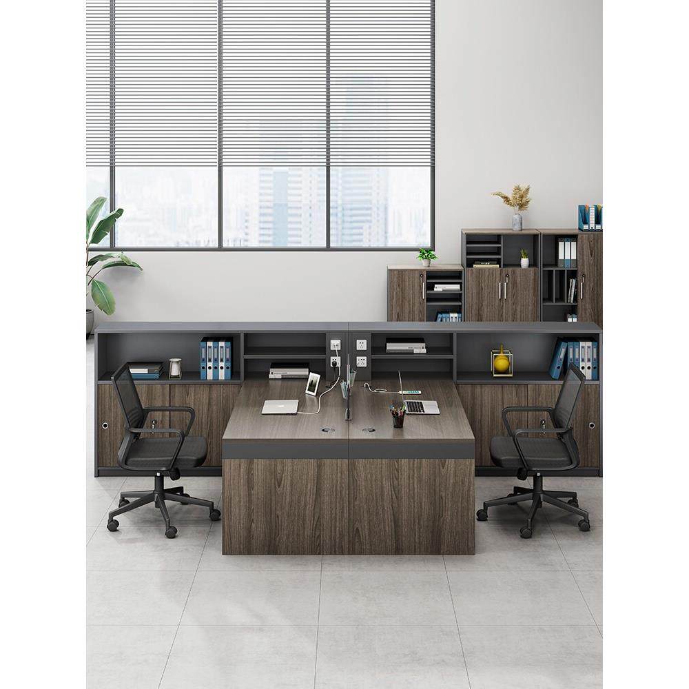 财务台职员台和椅子组合公司4人6人简易办公桌职员台