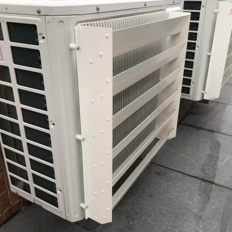 家用空调外机挡风板导风改向防直吹散热导流百叶罩现货金属免打孔