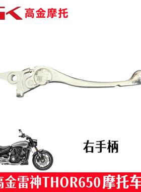 高金雷神THOR650右手柄 前煞车牛角 制动手柄碟煞小把机车配件