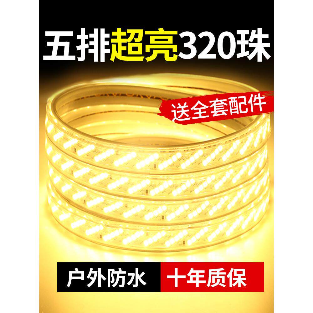 金光Led灯带220V工程照明景观照明屋檐外墙户外防水户外装饰