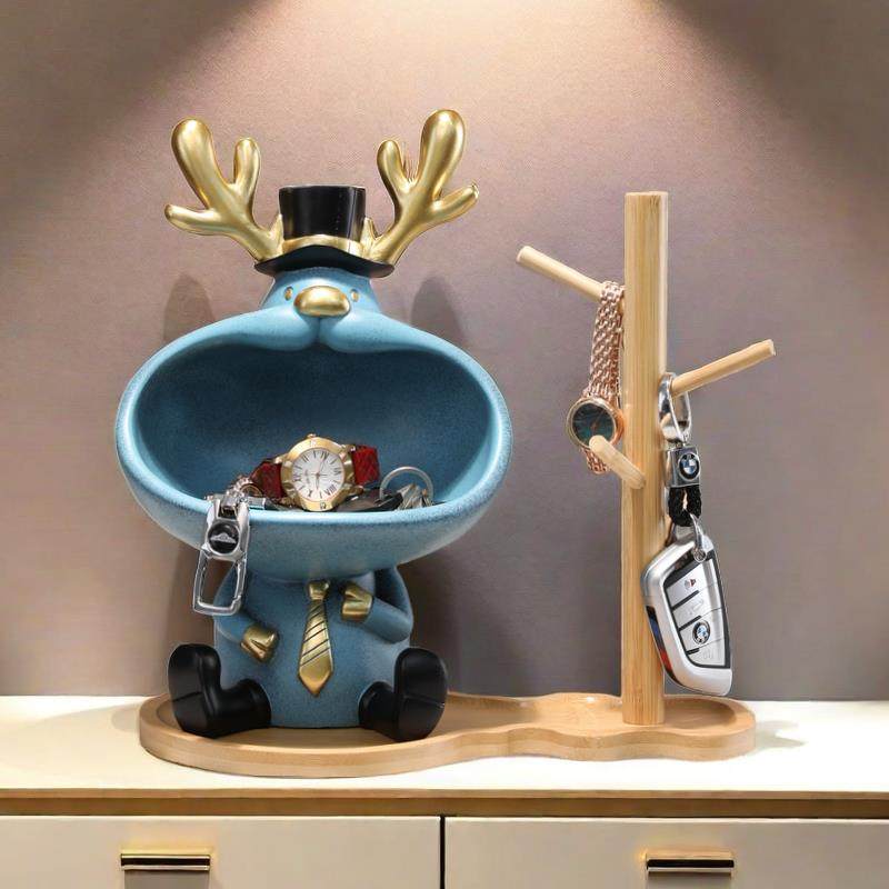 钥匙收纳玄关摆件门口现代轻奢鞋柜家居桌面装饰品客厅乔迁礼物,家居饰品,装饰摆件,淘宝优惠券,粉丝福利购,淘宝优惠卷