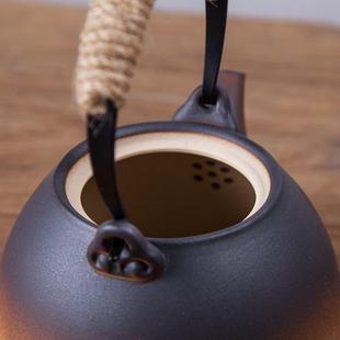 粗陶煮茶壶围炉煮茶陶壶烧水壶功夫茶具耐热茶壶泡茶壶三界电陶炉