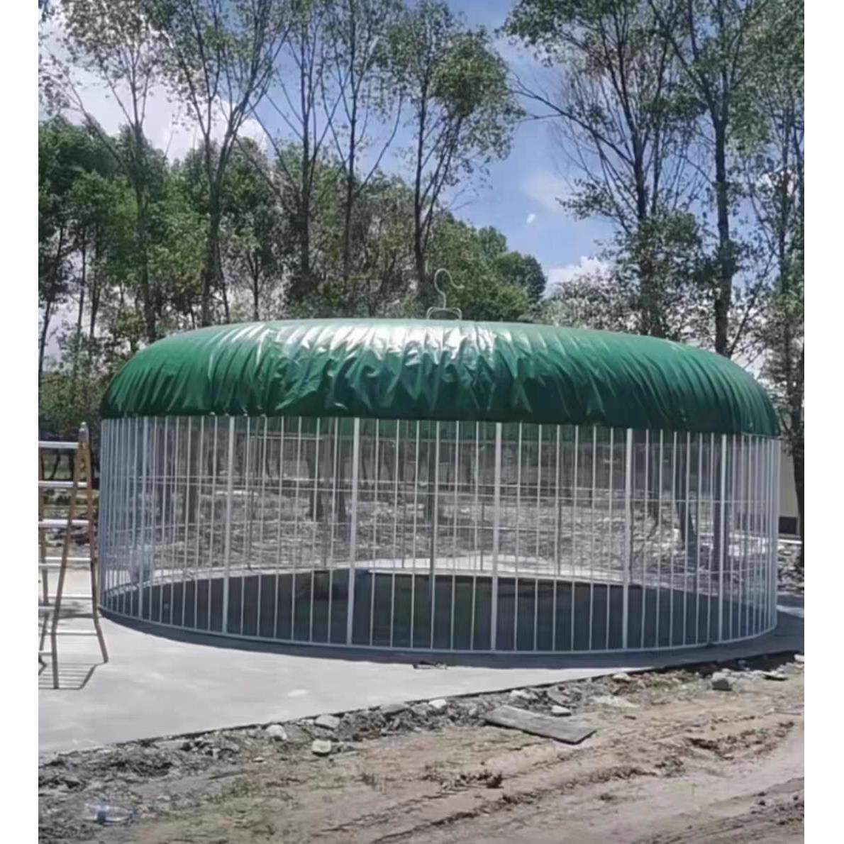 铁艺特大号加网鸟笼孔雀大笼虎皮八哥鸟笼户外鹦鹉超大型鸟笼