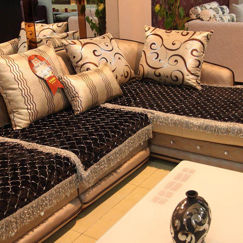 2025新款欧式真皮沙发垫防滑坐垫四季通用轻奢绒皮沙发盖布套罩巾,居家布艺,沙发垫,淘宝优惠券,粉丝福利购,淘宝优惠卷