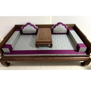 新中式罗汉床坐垫实木沙发垫定做加厚透气海绵榻榻米棕垫飘窗垫子