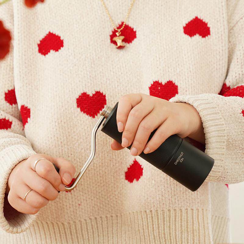 泰摩 栗子C3S手摇咖啡磨豆机 手冲家用磨豆机 黑色 绿色 白色