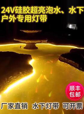 水下工程24V Led灯条灌胶池户外防水超亮汽车游泳池