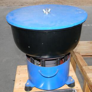 小型玉石抛光台式黑橡胶斗振动研磨机钱币打磨抛光震桶石洗清洗机