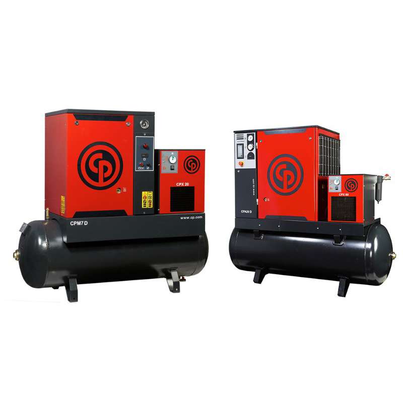 5-75KW芝加哥气动CP螺杆式空压机带储气罐