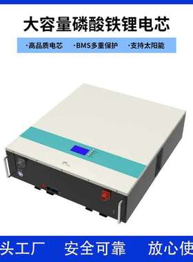 外贸48V51.2V100AH家庭壁挂式锂电池组5度电10度电锂电池PACK厂家
