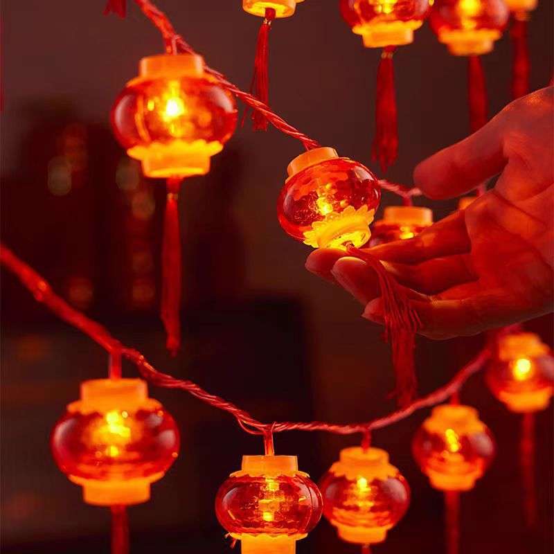 新年装饰挂件过年小红灯笼2025春节新款庭院院子橱布置装龙年彩灯