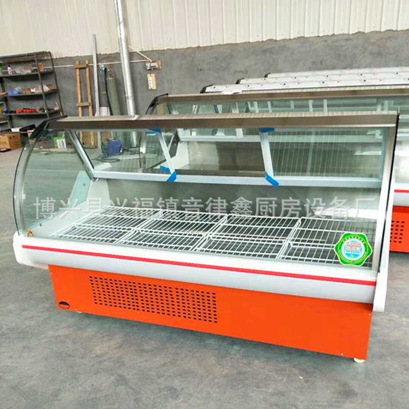 音律鑫超市熟食柜鸭脖展示柜弧形熟食保鲜冷藏柜凉菜柜咸菜冷藏柜