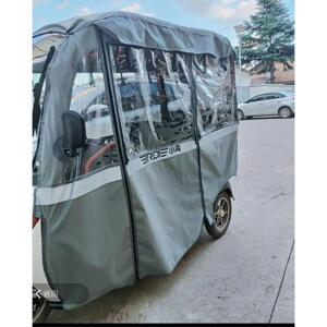 小鸟云端2号电动三轮车雨帘追风爱迪生19号网纱两用一体车棚篷布