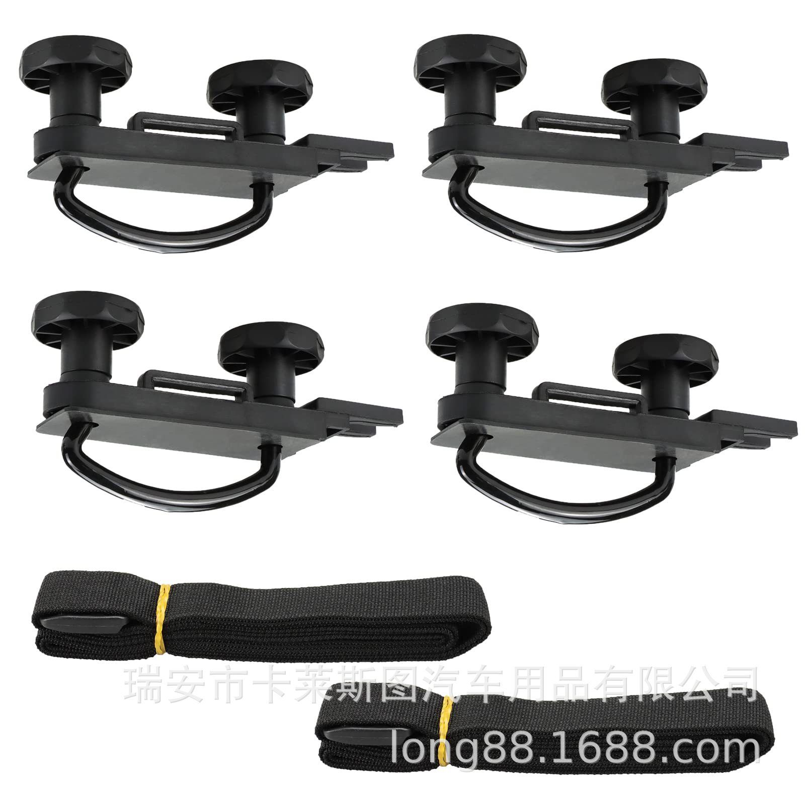 适用汽车车顶行李箱安装配件 专用U型螺栓U钩勾行李架静音横杆车