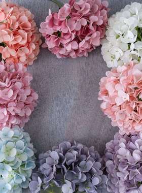 绣球马卡龙仿真花植物盆景婚庆装饰品INS风仿真厂家玫瑰花MW66773