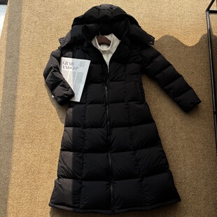 枯树花私服定制旧羽绒服翻新长款在逃公主名模白鸭绒加厚修身高端