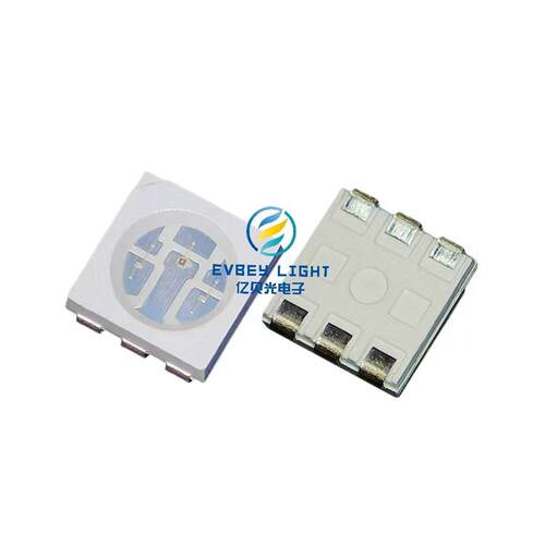 超高亮 贴片LED 5050红色 5050红光 5050单色 红灯 SMD LED灯珠