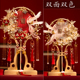 新娘团扇diy材料包双面双色重工中式 婚礼秀禾服高级感配饰结婚扇