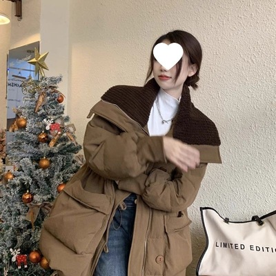 冬季慵懒风棉袄时尚冬天冬装韩版宽松棉服加厚保暖面包服外套上衣