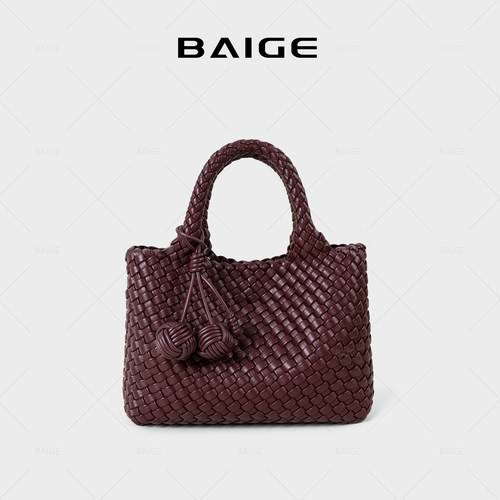 手工编织菜篮子包2025新款女百搭通勤手拎单肩斜挎手提包5836