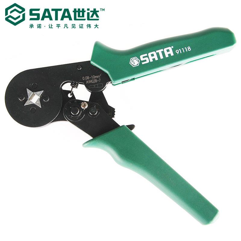 世达五金电讯工具91118自调式网线钳压线钳端子压接钳子7寸