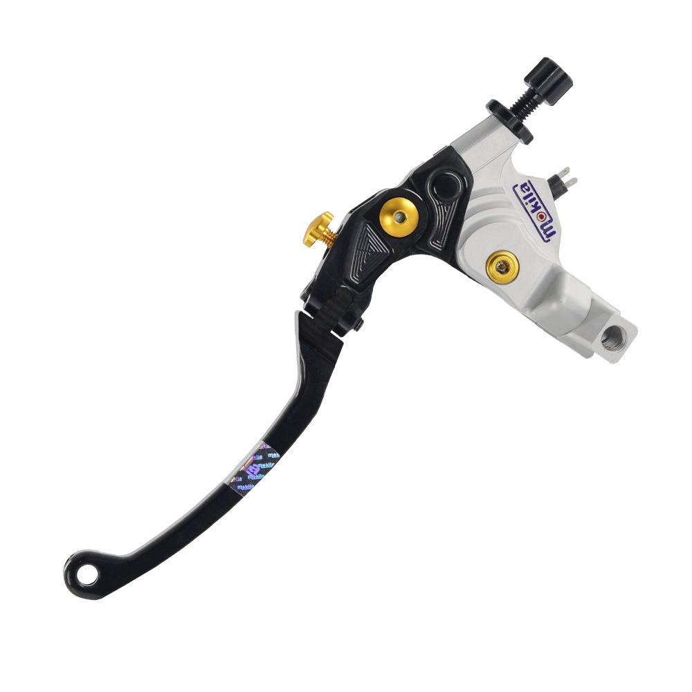 伟凡MOKILA铝合金刹车省力防摔通用款离合手柄改装牛角手柄手把