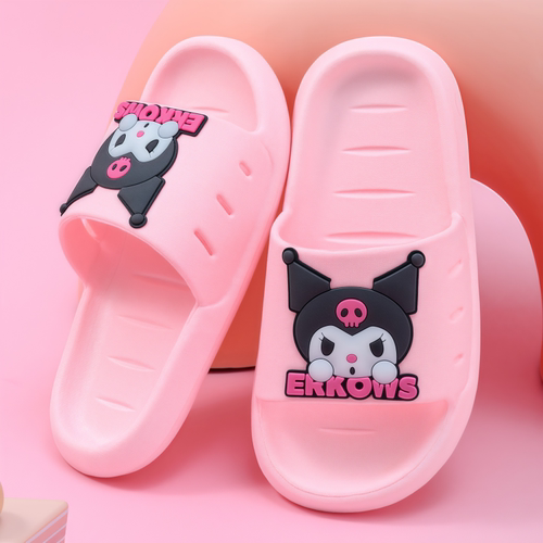 儿童库洛米拖鞋可爱公主风女童居家户外浴室洗澡防滑软底男孩凉拖