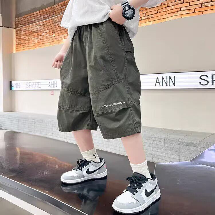 男童夏季童装男童夏天短裤薄款儿童速干裤宽松夏装新款凉感裤