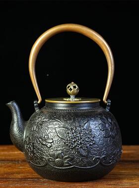 素满园春雅铸铁壶壶生铁壶日式泡茶家用手工围炉煮茶养生CFO烧水