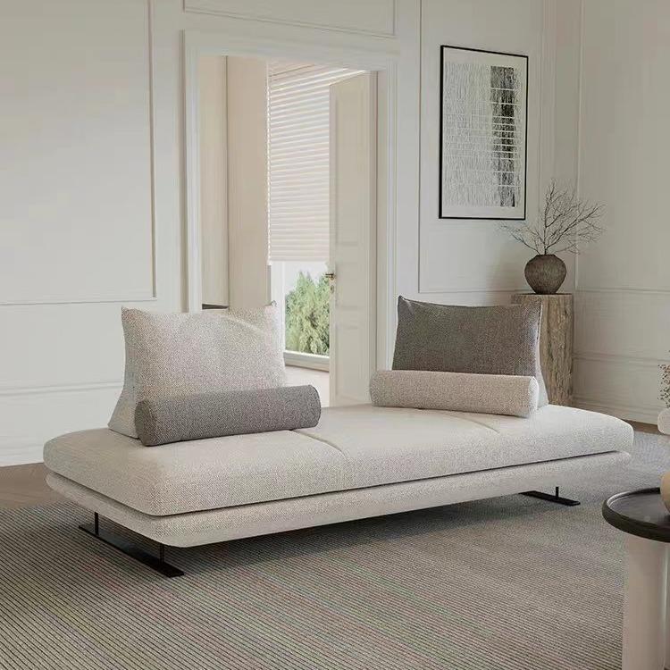 意式极简RDC普直拉多客厅无排小户沙发扶手写意空间型奶油风布艺