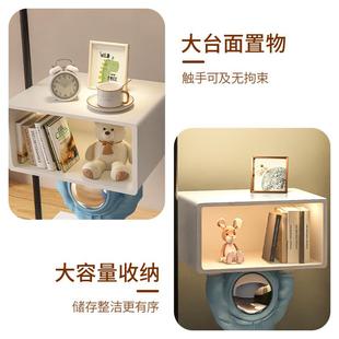 意孩儿童床头柜家用卧室落地头灯一体创储物柜小型卡通男SYE床置