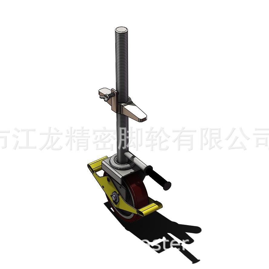 欧洲款式鹰架垂直脚脚轮工IRZ业架万向轮轮宠物笼万向带刹手车轮