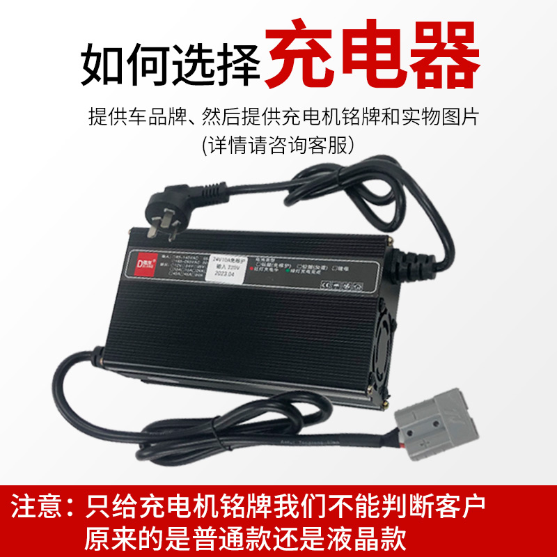 电动堆高机搬运车配件DL得龙加液免维护充电器(220V)充电机12V48V