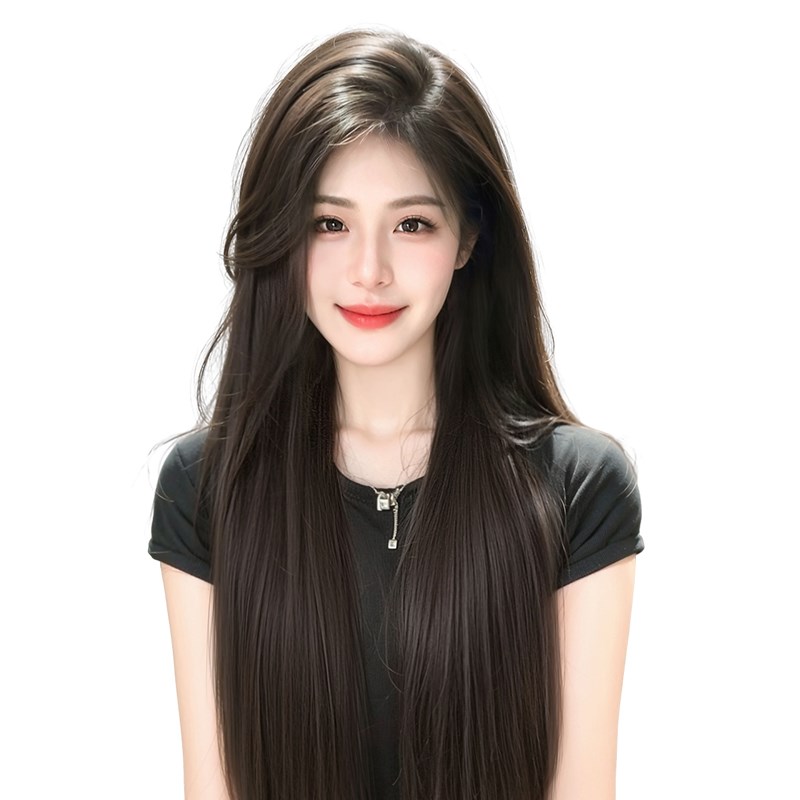 真发发片全真人发无痕隐形增发量蓬松接发假发女长发一片式假发片